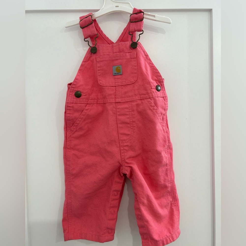 Carhartt Pink overalls size 6m